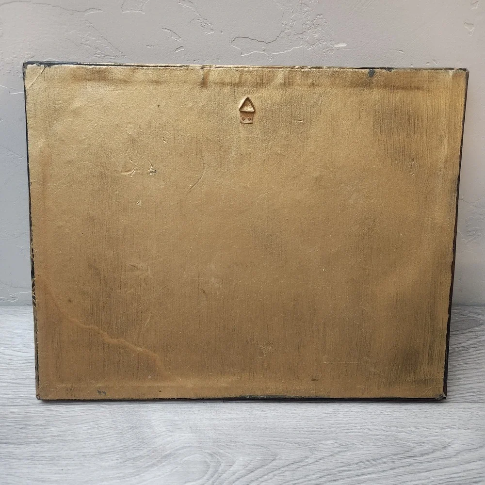 Vintage Cooper Greek Chariot Wall Art Plaque Relief Hand Hammered Mythology Mid